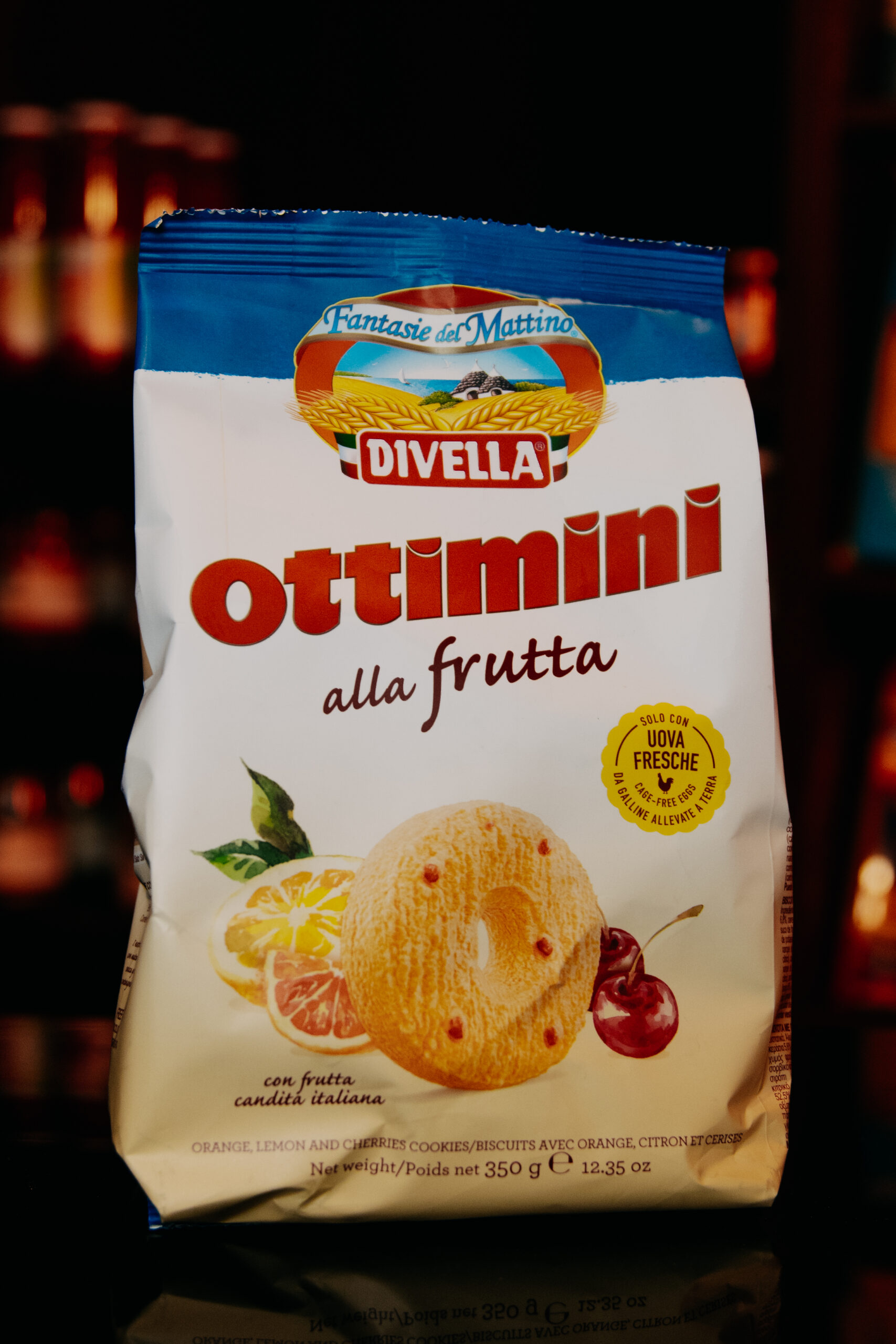 Divella ciasteczka Ottimini z owocami 350g
