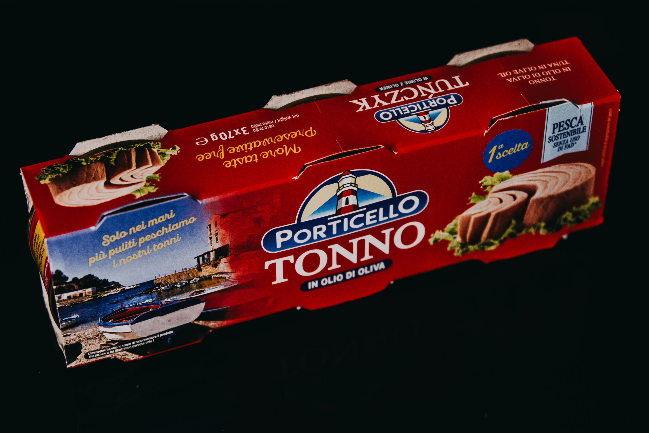 Porticello Tuńczyk w oliwie z oliwek 3×70g - obrazek 2