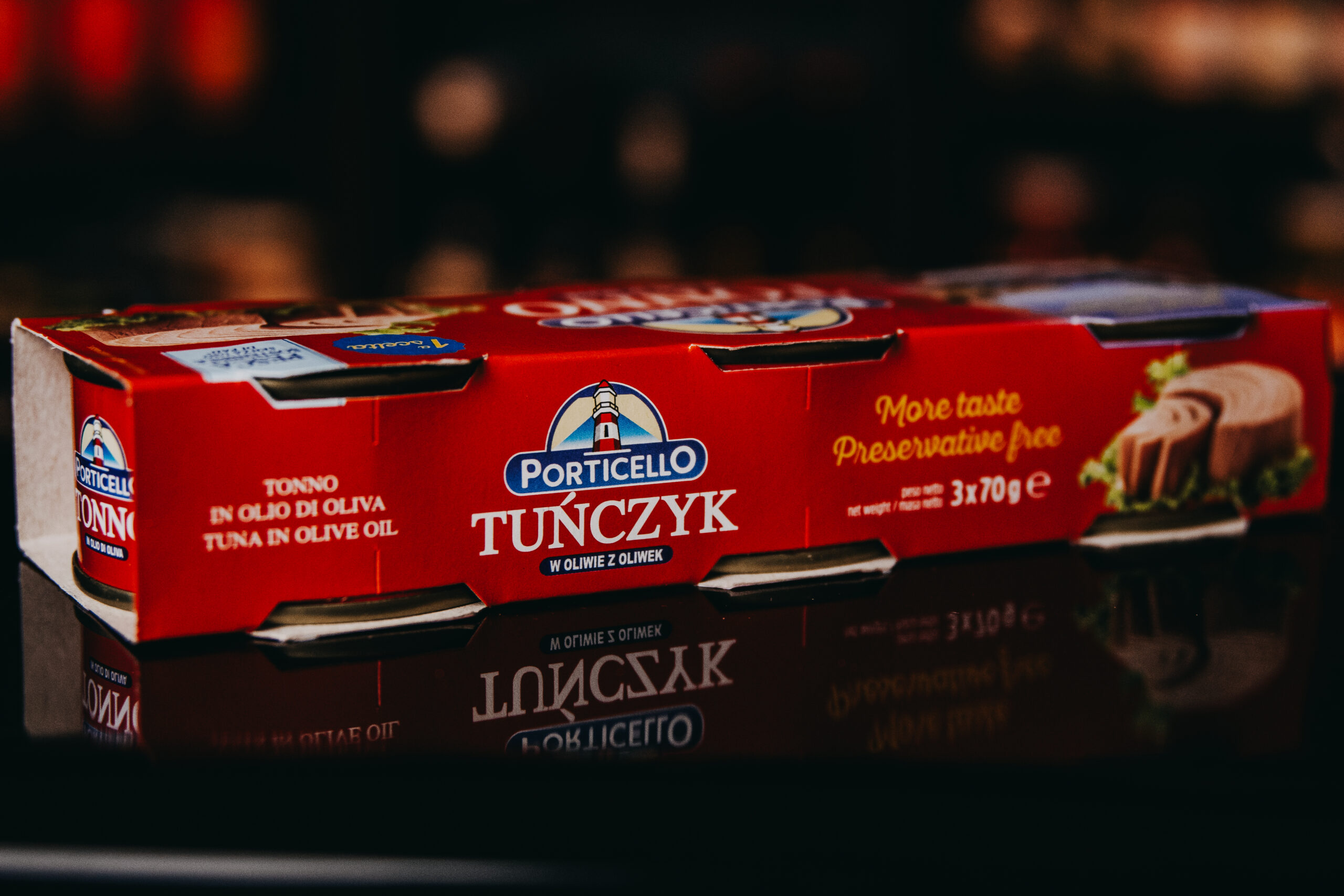 Porticello Tuńczyk w oliwie z oliwek 3×70g - obrazek 3