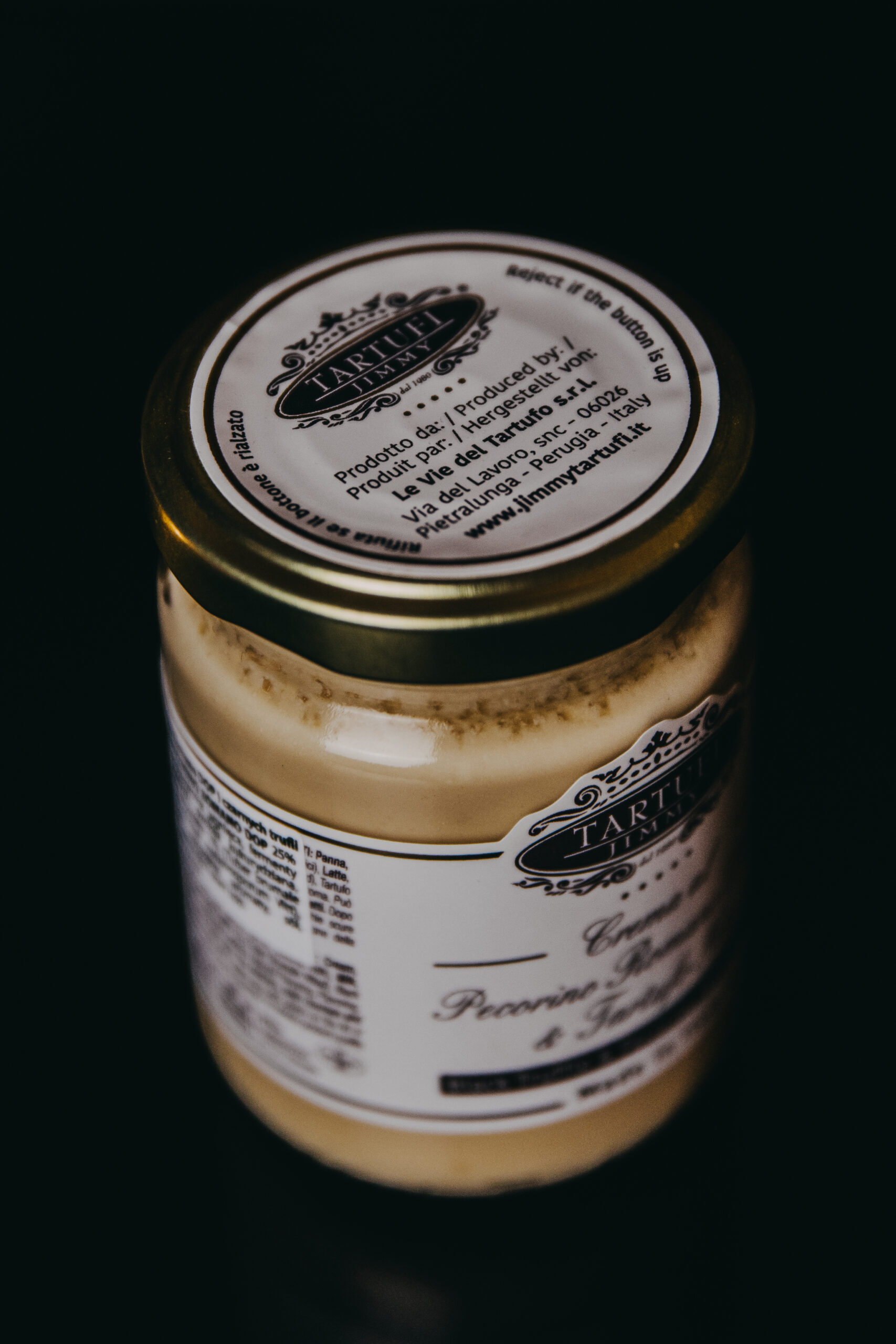 Jimmy Tartufo krem na bazie Pecorino z czarnymi truflami 130g - obrazek 2