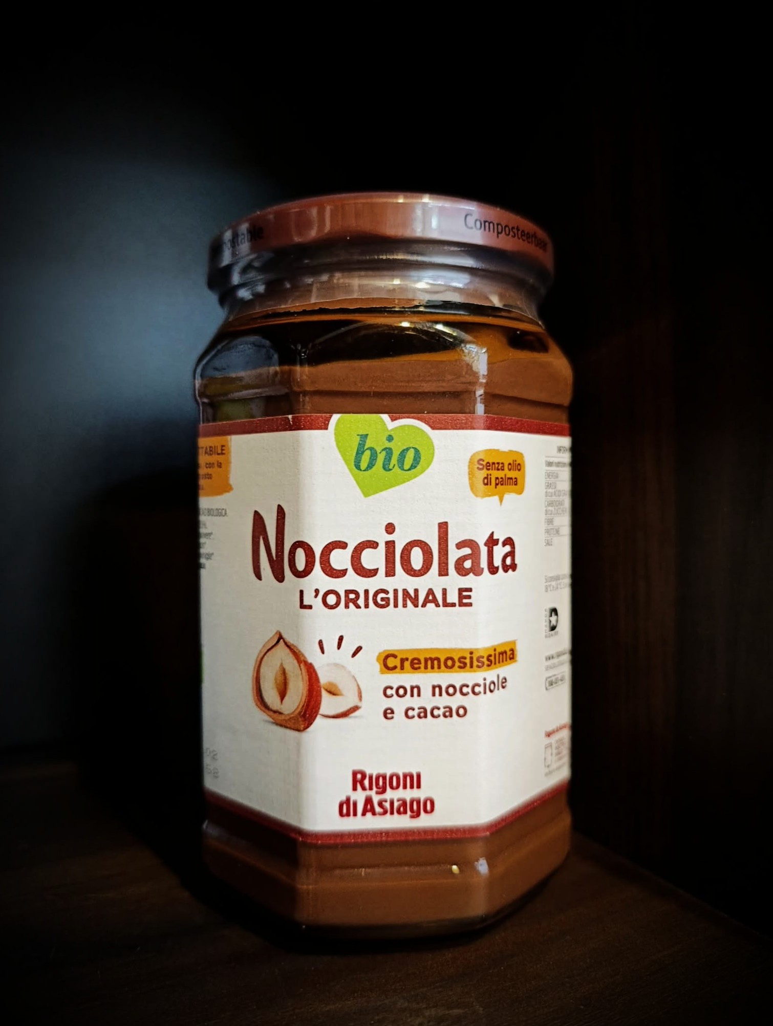 BIO Rigoni di Asiago Nocciolata crema (835g) krem czekoladowo-orzechowy