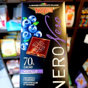 Novi czekolada gorzka 70% kakao z borówkami i migdałami, 75g