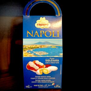 Crispo NAPOLI migdały w białej czekoladzie nadziewane baba panna 150g
