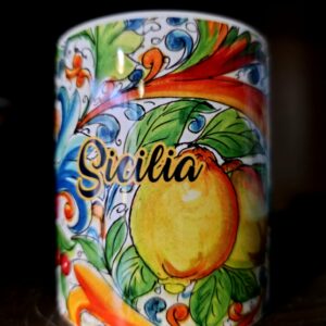 Kolorowy kubek ceramiczny Sicilia 250ml 🍋
